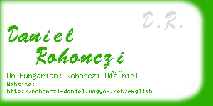 daniel rohonczi business card